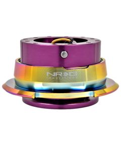 NRG ® - Quick Release Purple Body with Diamond Cut Neochrome Ring (SRK-280PP-MC)