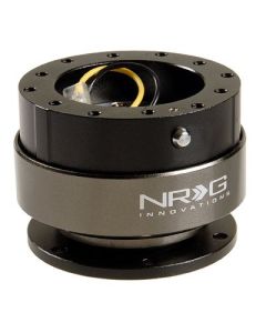 NRG ® - Quick Release Shiny Black Body with Titanium Chrome Ring (SRK-200SBK)