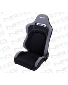 NRG ® - Right Black Cloth EVO Style Sport Racing Seat (RSC-100R)