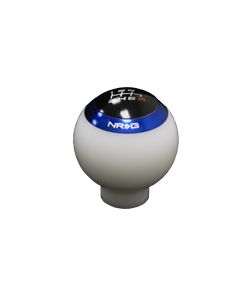 NRG ® - White Shift Knob With 4 Interchangeable Rings (SK-016WT)  