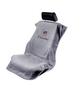 Seat Armour Grey Towel Seat Covers with Cadillac Crest and Script