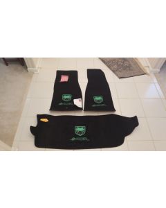 Lloyd Mats Velourtex Black 3PC Floor Mats For Cadillac Escalade ESV, Logo