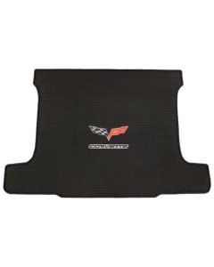 Lloyd Mats ® - Signature Rubber All-Weather Trunk Mat for Corvette Coupe 2005-13 with Flags and Corvette Lettering Logo, Main