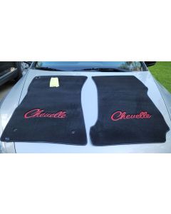 Lloyd Mats Velourtex Black Front Floor Mats For Chevrolet Chevelle, main