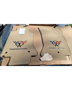 Lloyd Mats Classic Loop Tan Front Floor Mats for Corvette C5, 2Pc mats