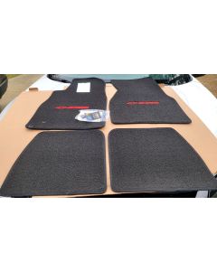 Lloyd Mats ® - Classic Loop Black 4PC Floor Mats For Camaro Z28 with Red Bowtie and Z28 Embroidery