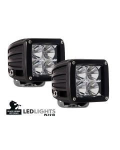 Black Horse Off Road ® - 3 Inch Spot and Flood Universal LED Lights (PL1210)