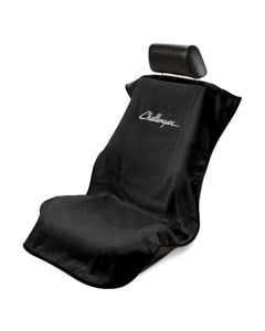 Seat Armour ® - Black Towel Seat Cover with Challenger Logo (SA100CHLB)