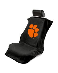 Seat Armour Tan Towel Seat Cover with Chevrolet Logo, Front-Right View