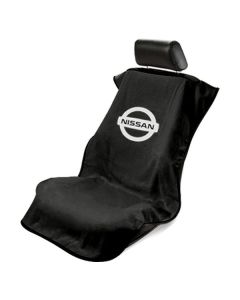 Seat Armour ® - Black Towel Seat Cover with Nissan Logo (SA100NISSB)
