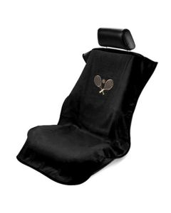 Seat Armour ® - Black Towel Seat Cover with Tennis Logo (SA100TRCQBE)
