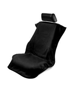 Seat Armour Black Towel Seat Cover, Front-Right View