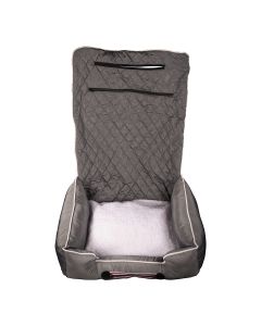 Seat Armour ® - Grey PetBed2GO 2 in 1 Pet Bed Cushion And Waterproof Car Seat Protector (PET2G100G)