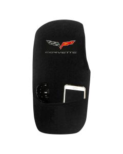 Seat Armour Konsole Armour Black Console Cover for Corvette C6, Top View