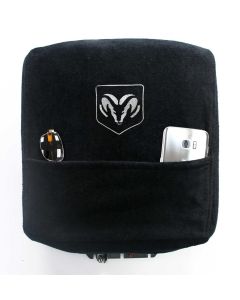 Seat Armour Konsole Armour Black Console Cover for Dodge Ram, Top View