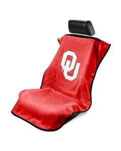 Seat Armour ® - Red Towel Seat Cover with NCAA Oklahoma University Logo (SA100OKU)
