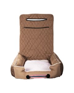 Seat Armour ® - Tan PetBed2GO 2 in 1 Pet Bed Cushion And Waterproof Car Seat Protector (PET2G100T)