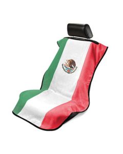 Seat Armour Towel Seat Cover with Mexican Flag - Front-Right View
