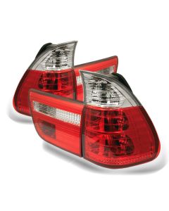 Spyder Auto ® - Red Clear 4PCS Euro Style Tail Lights (5000835)