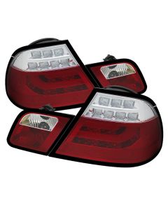 Spyder Auto ® - Red Clear Light Bar LED Tail Lights (5073822)