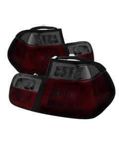 Spyder Auto ® - Red Smoke Light Bar Style LED Tail Lights (5015969)