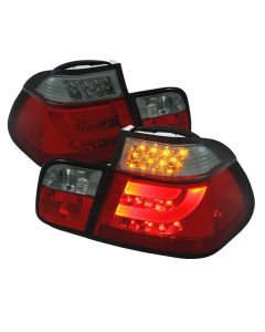 Spyder Auto ® - Red Smoke Light Bar Style LED Tail Lights (5037725)