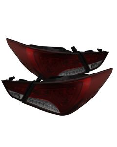 Spyder Auto ® - Red Smoke Light Bar Style LED Tail Lights (5075260)