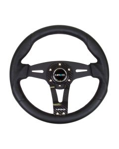 NRG® - 320mm Reinforced Sport Steering Wheel W/ Carbon Center Spokes (RST-002RCF)