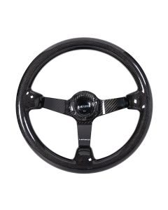 NRG® - 350mm 3" Deep Dish Forged Carbon Fiber Steering Wheel With 3 Spokes (ST-036CF-1)