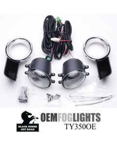 Black Horse Off Road ® - OEM Replica Clear Fog Lights (TY350OE)