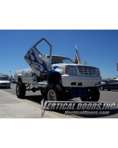 Vertical Doors ® - Custom Vertical Lambo Door Conversion Kit (VDCCHEVYSILVER8898)