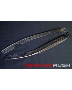 Vertical Doors ® - German Rush™ Carbon Fiber Front Side Splitters (GRJAGCFFSS1416)