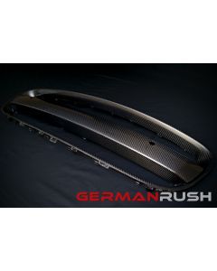 Vertical Doors ® - German Rush™ Carbon Fiber Grill Frame and License Plate Bar Kit (GRJAGCFGFLPB1416)