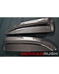 Vertical Doors ® - German Rush™ Carbon Fiber Hood Vents (GRJAGCFHV1416)