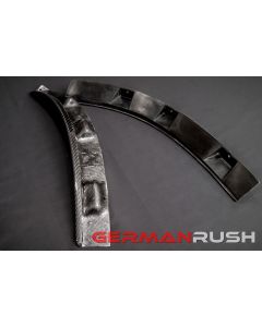 Vertical Doors ® - German Rush™ Carbon Fiber Rear Side Splitters (GRJAGCFRSS1416)