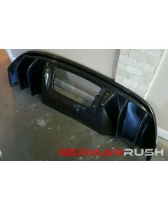 Vertical Doors ® - German Rush™ Carbon Fiber V10 Style Rear Diffuser With Fins (GR8CFRDFF0912)