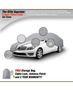 WCC ® - Deluxe Elite Supreme Car Cover Size 5 Fits Cars up to 213 In or 17 Ft 8 In (ES-5)