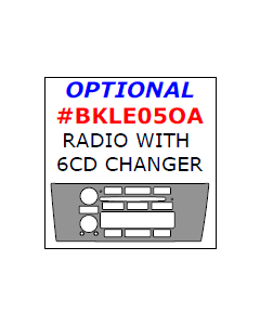 Wow Trim ® - 1 Pc Match OEM Optional Radio With 6 CD Changer Trim (BKLE05OA), Diagram