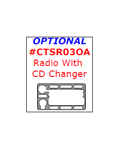 Wow Trim ® - 1 Pc Optional Radio With CD Changer Trim (CTSR03OA), Diagram