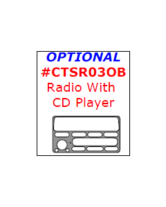 Wow Trim ® - 1 Pc Optional Radio With CD Player Trim (CTSR03OB)