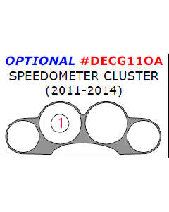 Wow Trim ® - 1 Pc Optional Speedometer Cluster Trim (DECG11OA)