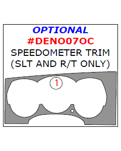 Wow Trim ® - 1 Pc Optional Speedometer Trim (DENO07OC)