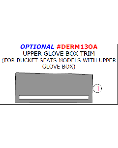 Wow Trim ® - 1 Pc Optional Upper Glove Box Trim (DERM13OA)