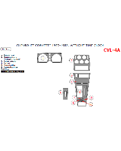 Wow Trim ® - 10 Pcs Main Dash Kit (CVL-4A)