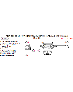 Wow Trim ® - 10 Pcs Main Dash Kit (E-FT5008A)