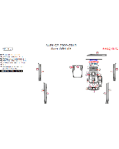 Wow Trim ® - 10 Pcs Over OEM Dadh Kit (AIQ707C), Diagram