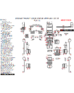 Wow Trim ® - 102 Pcs Full Dash Kit (DEMM08B), Diagram