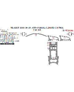 Wow Trim ® - 11 Pcs Main Dash Kit (E-PT3809A)