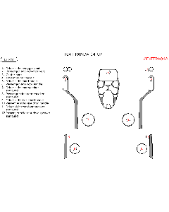 Wow Trim ® - 12 Pcs Main Dash Kit (E-FTPA04A)