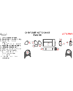 Wow Trim ® - 13 Pcs Basic Dash Kit (CTAO96B)